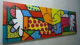Painel Pintura Acrilica POP ARTE 70X100